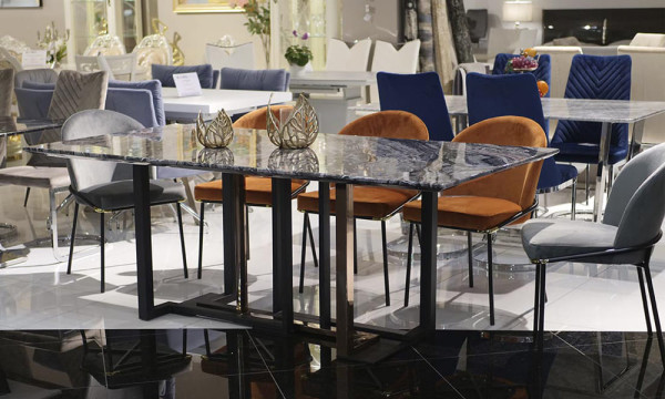 Стол обеденный Prestol Эклипс Черный Мрамор-5