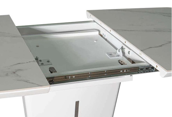 Стіл розкладний обідній Prestol АДАМ Білий Кераміка-5