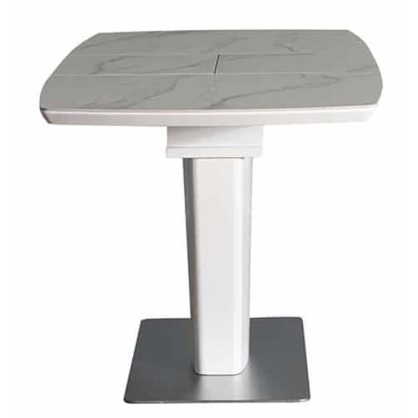 Стіл розкладний обідній Prestol АДАМ Білий Кераміка-1