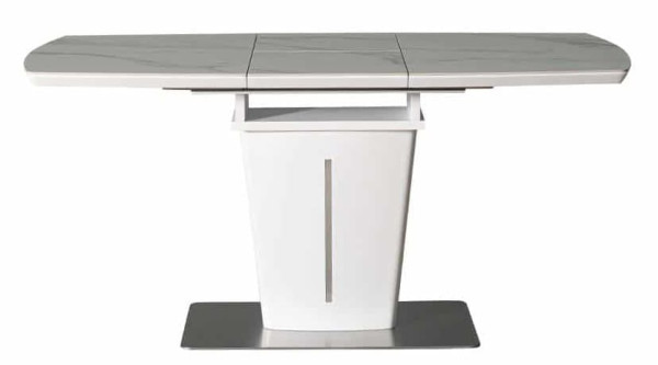 Стіл розкладний обідній Prestol АДАМ Білий Кераміка-3