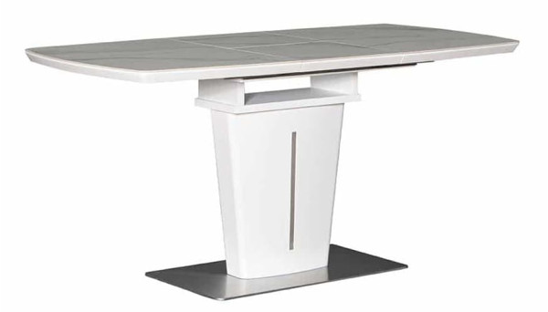 Стіл розкладний обідній Prestol АДАМ Білий Кераміка-2