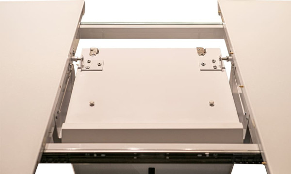 Стіл розкладний обідній Prestol АДАМ Білий Скло-10