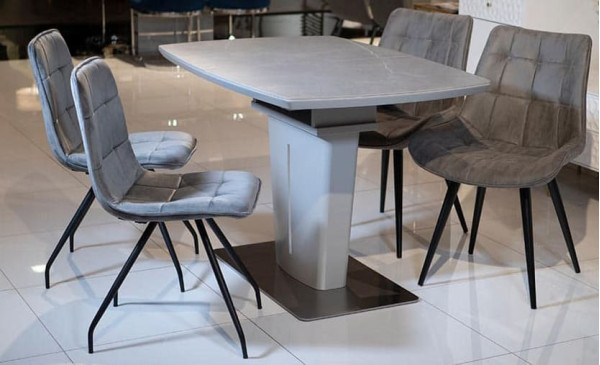 Стіл розкладний обідній Prestol АДАМ Сірий Кераміка-3