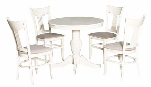 Стіл розкладний обідній Prestol БЛАНКУ Айворі 900 МДФ-7