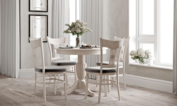 Стіл розкладний обідній Prestol БЛАНКУ Айворі 900 МДФ-8