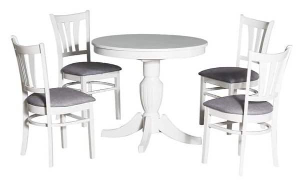 Стол раскладной обеденный Prestol БЛАНКА Белый 900 МДФ-7