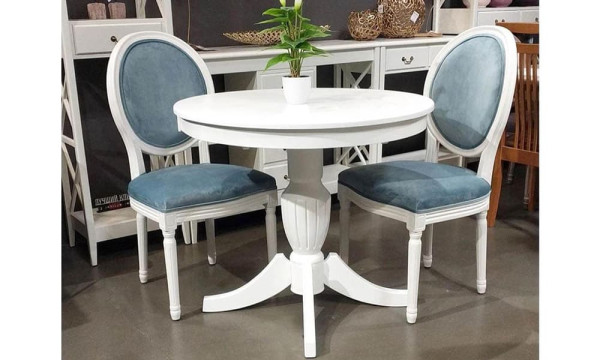 Стол раскладной обеденный Prestol БЛАНКА Белый 900 МДФ-6