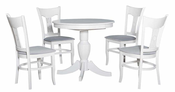 Стол раскладной обеденный Prestol БЛАНКА Белый 900 МДФ-8