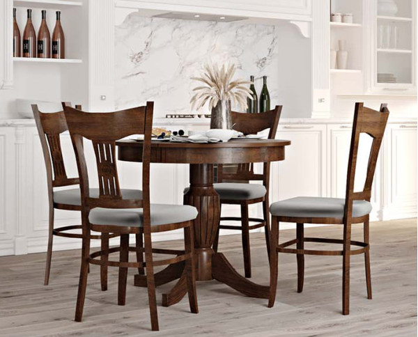 Стіл розкладний обідній Prestol БЛАНКУ Горіх 1000 МДФ-7