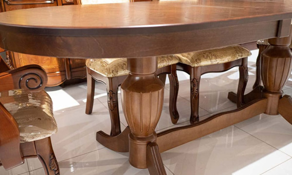 Стіл розкладний обідній Prestol БЛАНКУ Горіх 1600 МДФ-5