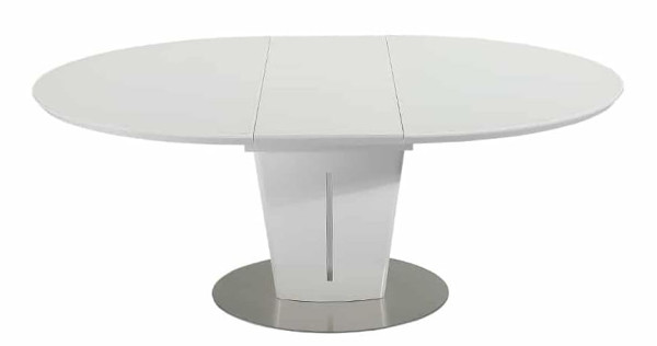 Стол раскладной обеденный Prestol ЕВА Белый Стекло-3