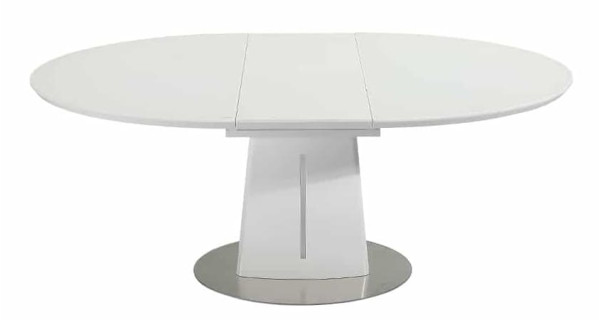 Стол раскладной обеденный Prestol ЕВА Белый Стекло-2