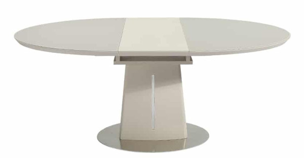 Стол раскладной обеденный Prestol ЕВА Бежевый Стекло-2