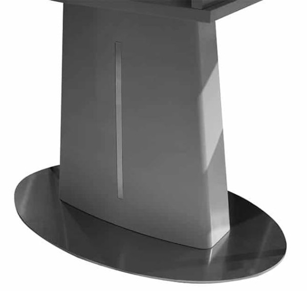 Стіл розкладний обідній Prestol ЄВА Світло-сірий Скло-8