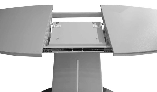 Стіл розкладний обідній Prestol ЄВА Світло-сірий Скло-6