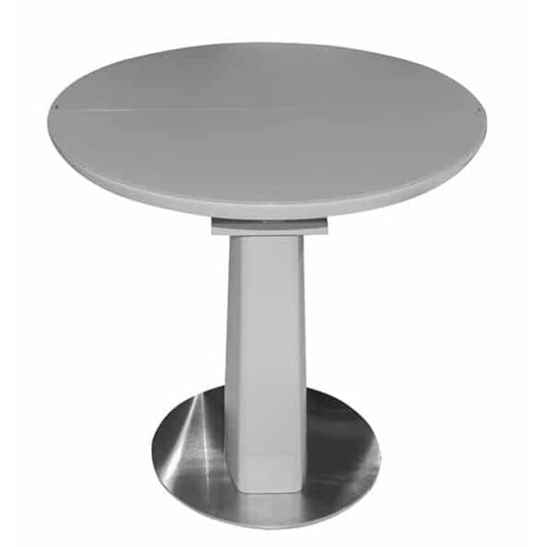 Стіл розкладний обідній Prestol ЄВА Світло-сірий Скло-1