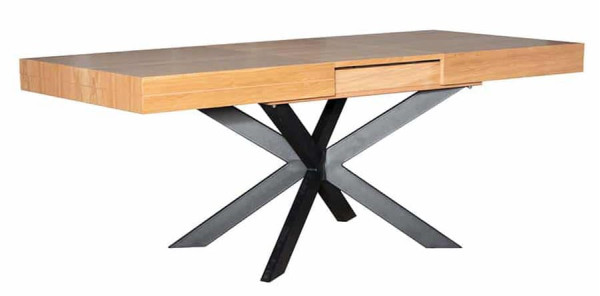 Стол раскладной обеденный Prestol ХАНТЕР Дуб МДФ-3