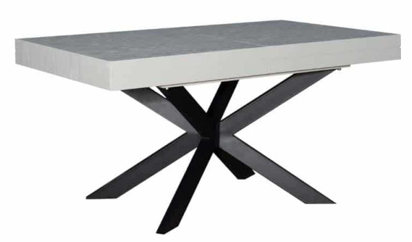 Розкладний стіл обідній Prestol ХАНТЕР Сірий МДФ-0