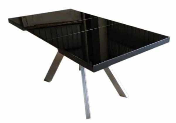 Розкладний стіл обідній Prestol Кемел Чорний Скло-1