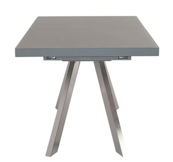 Стол раскладной обеденный Prestol Кэмел Серый Стекло-1