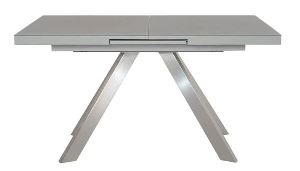 Стол раскладной обеденный Prestol Кэмел Серый Стекло-2