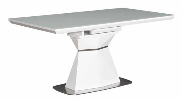 Стіл розкладний обідній Prestol КРИСТАЛ Білий МДФ-0