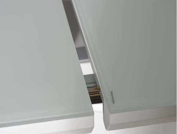 Стіл розкладний обідній Prestol КРИСТАЛ Білий МДФ-6