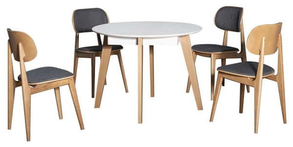 Стол раскладной обеденный Prestol МАРС Дуб белый МДФ-6