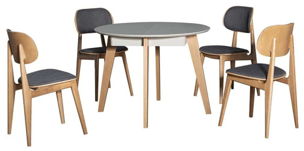 Стол раскладной обеденный Prestol МАРС Дуб серый МДФ-8