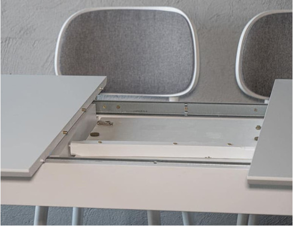 Стол раскладной обеденный Prestol Милан Белый МДФ-6