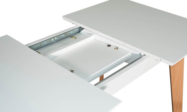 Стіл розкладний обідній Prestol Мілан Дуб-білий МДФ-6