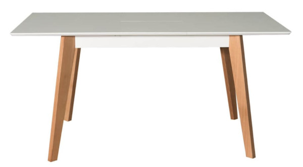 Стіл розкладний обідній Prestol Мілан Дуб-білий МДФ-2