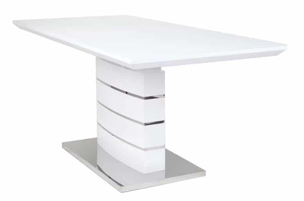 Стол раскладной обеденный Prestol СКАЙЛАЙН Белый 1200 Стекло-1