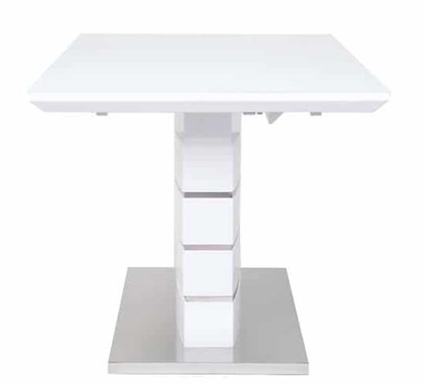 Стол раскладной обеденный Prestol СКАЙЛАЙН Белый 1200 Стекло-3