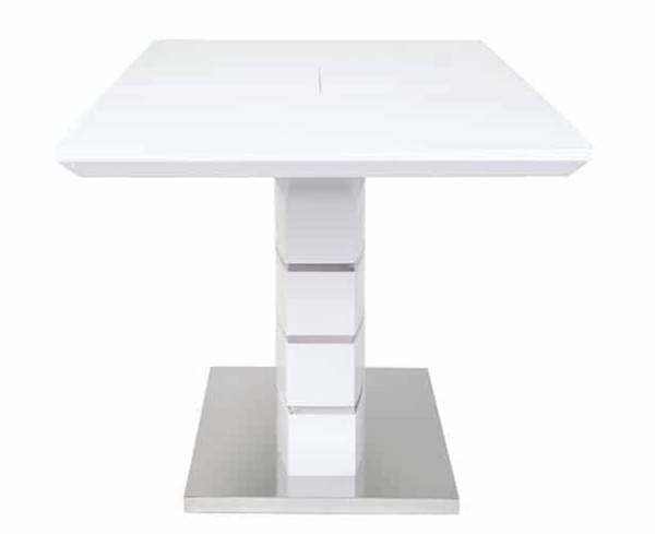 Стіл розкладний обідній Prestol СКАЙЛАЙН Білий 1400 Скло-2