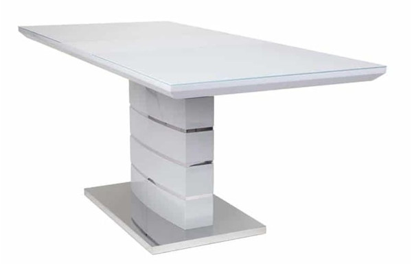 Стіл розкладний обідній Prestol СКАЙЛАЙН Сірий 1200 Скло-1