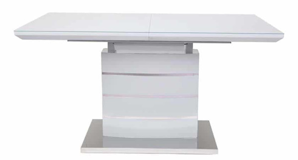 Стіл розкладний обідній Prestol СКАЙЛАЙН Сірий 1200 Скло-2