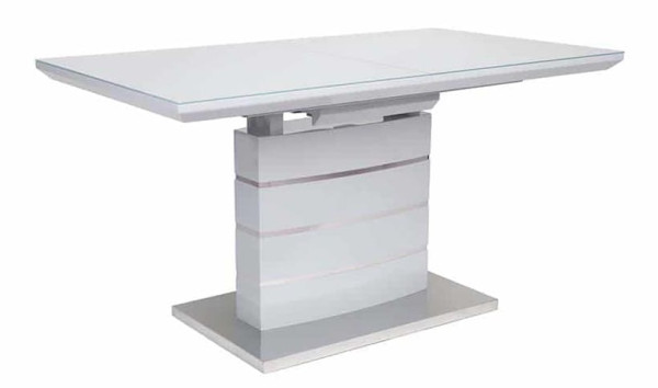 Стіл розкладний обідній Prestol СКАЙЛАЙН Сірий 1200 Скло-0