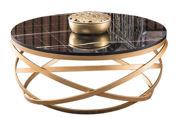 Стіл журнальний Prestol ОЛІМПІК Чорний глянець 400 МДФ-0