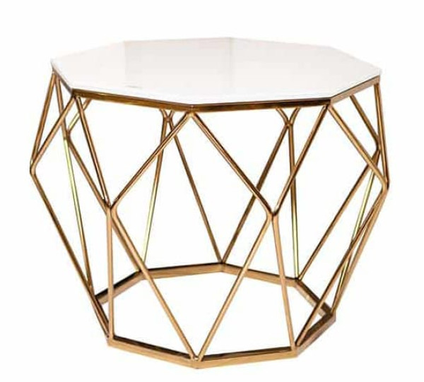 Стол журнальный Prestol ПЕРФЕКТ Белый 560 Стекло-0