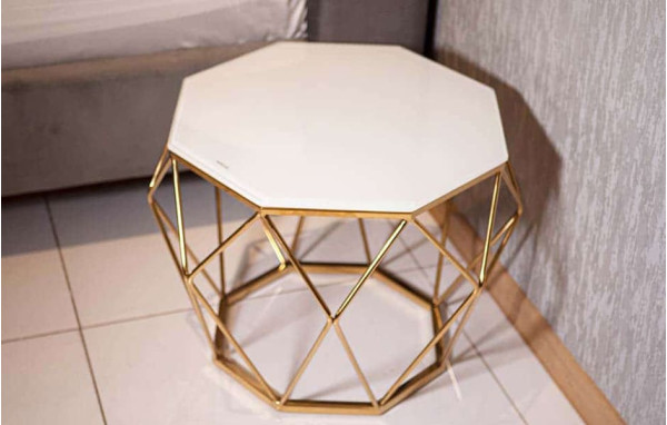 Стол журнальный Prestol ПЕРФЕКТ Белый 560 Стекло-1