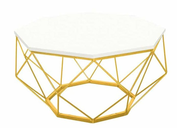 Стіл журнальний Prestol ПЕРФЕКТ Білий 800 Скло-0