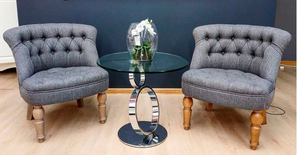 Стол журнальный Prestol Ринг Стекло-1