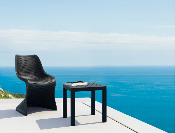 Уличный журнальный столик Siesta Ocean Side Table Черный (Black)-1