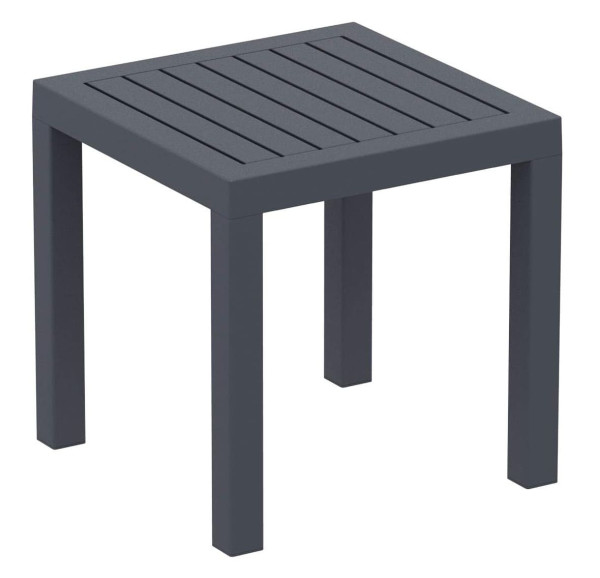 Уличный журнальный столик Siesta Ocean Side Table Темно-серый (Dark Grey)-0