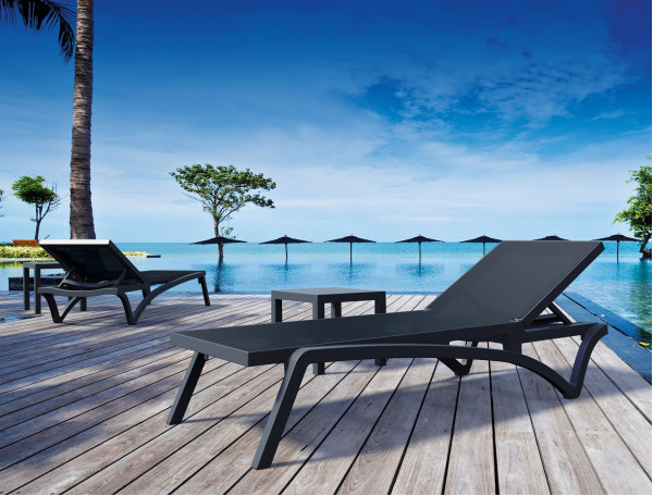 Уличный журнальный столик Siesta Ocean Side Table Темно-серый (Dark Grey)-7