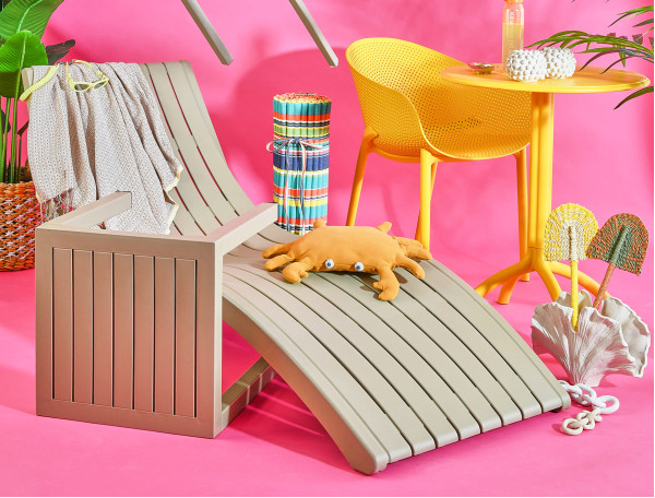 Вуличний журнальний столик Siesta Ocean Side Table Бежевий (Taupe)-9