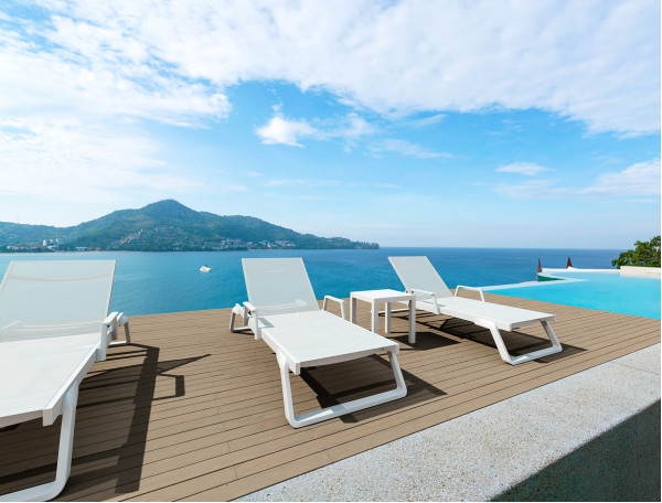 Вуличний журнальний столик Siesta Ocean Side Table Білий (White)-8