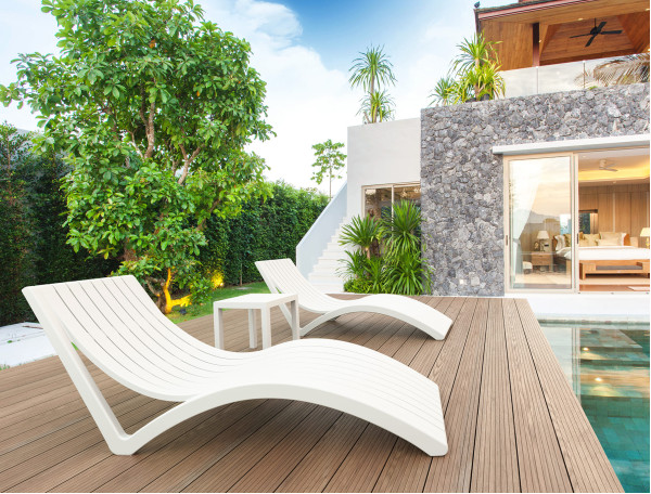 Вуличний журнальний столик Siesta Ocean Side Table Білий (White)-14