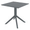 Вуличний стіл Siesta Paris Table 70 Темно-сірий (Dark Grey)-1-thumb